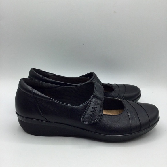 Clarks Cushion Soft Smart Shoes Everlay Kennon  Mary Jane Black Size 7 - Picture 6 of 14